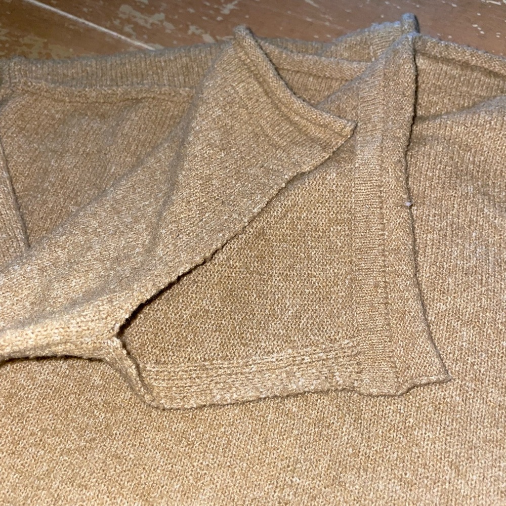 Blu Pepper Sz Small Split Rolled Hem Oversized Cr… - image 6